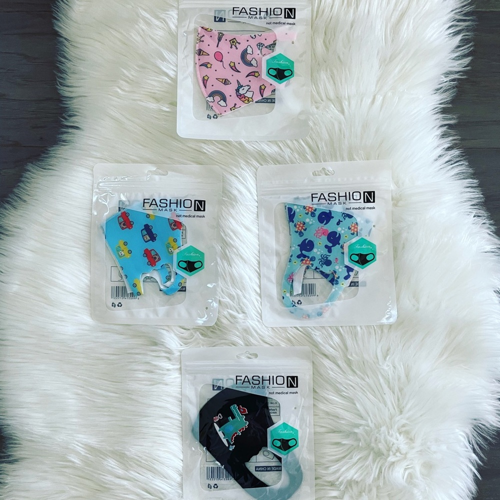 4 Pack of kids masks